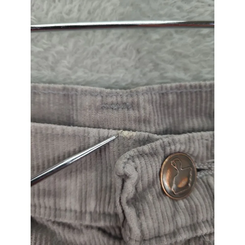 Vintage Sears Thumbs Up Corduroy Pants Gray Mens ‎ 32L Trim Fit Flared